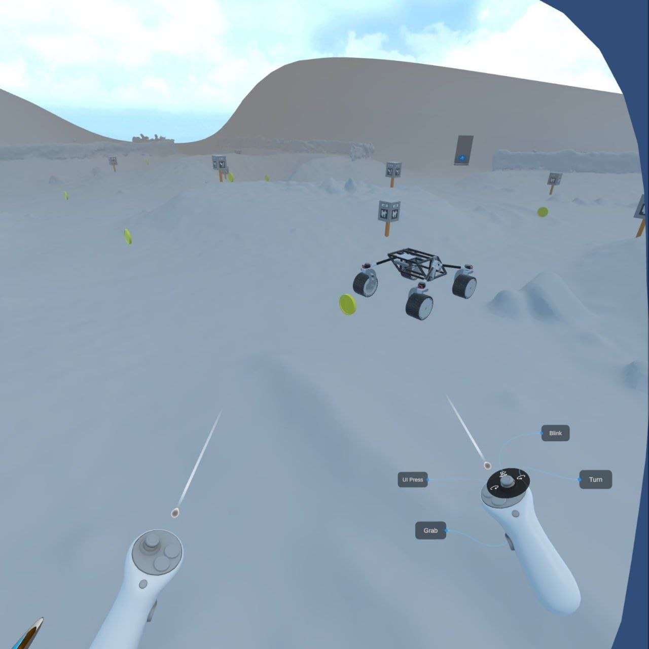 Immersive rover visualization in a simulated terrain